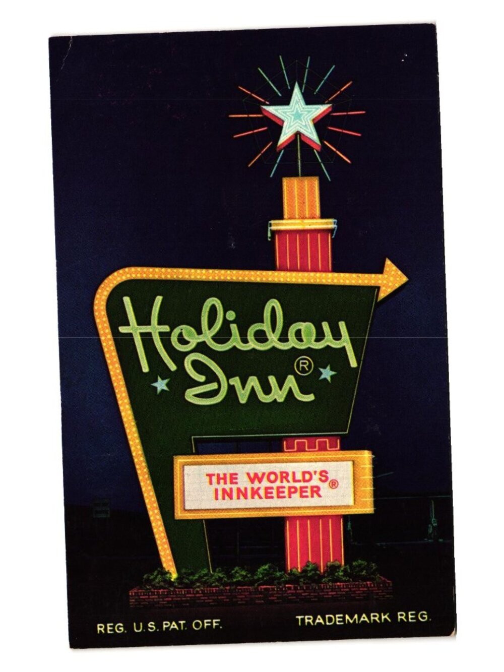 Holiday Inn Postcard Vintage North Canton Ohio Retro Motel Sign Collectible Memo